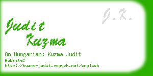 judit kuzma business card